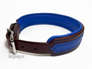 padded leather dog collar Lazypony