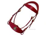 red leather baroque bridle Lazypony