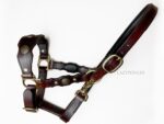 Brown Baroque leather halter Lazypony