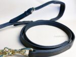 Black Leather Show halter Lazypony with lead