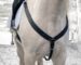Black plain Western breastplate Lazypony, handmade leather horse breast collar