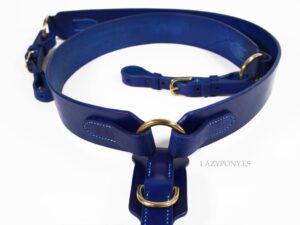 Western breastplate Lazypony, handmade leather horse breast collar