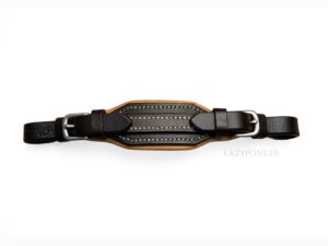 Hackamore noseband Lazypony, leather bitless noseband