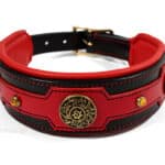 luxury leather dog collar Lazypony