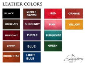 leather colors Lazypony