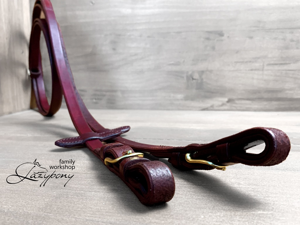 Mahogany Leather reins Lazypony