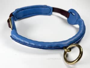 blue and brown chain noseband Lazypony