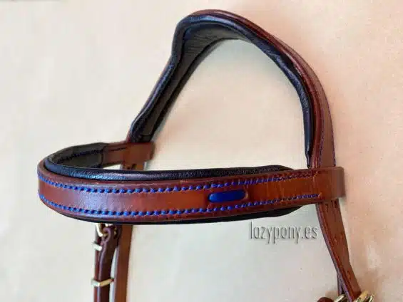 brown leather bridle
