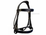 black handmade leather bridle Lazypony