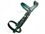 green hunter leather bridle Lazypony