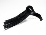 Black Leather browband Vaquero Lazypony with fringe