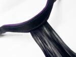 Purple Leather browband Vaquero Lazypony with fringe