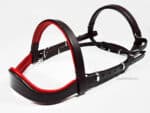 Handcrafted horse bridle WE Lazypony, leather handmade cavesson headstall, black horse bridle with silver buckles