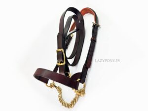 Leather Show halter Lazypony