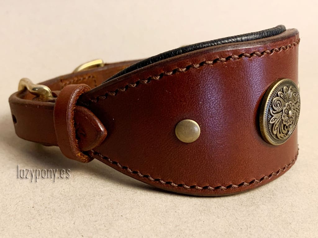 Classic Houndz Chocolate Leather Dog Collars