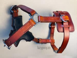 leather dog harness vest