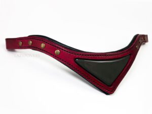 Patent browband Trilliant Lazypony, handmade horse leather browband