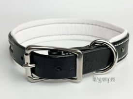 leather custom collar with cut-outs