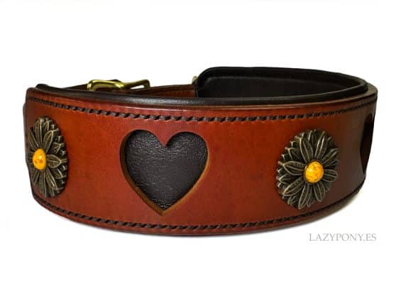 wide leather collar Lazypony