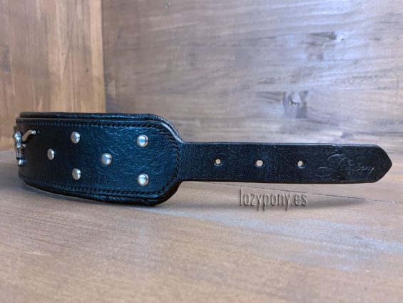 wide dog leather collar