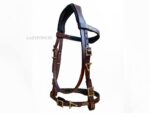 Custom Portuguese custom bridle Lazypony with baroque buckles and conchos