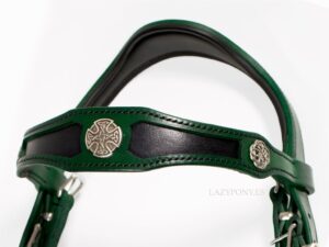 Medieval browband Lazypony, fancy leather horse browband