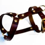 small leather dog harness Lazypony