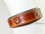 aster leather dog collar Lazypony