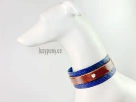 tooled leather dog collar Lazypony