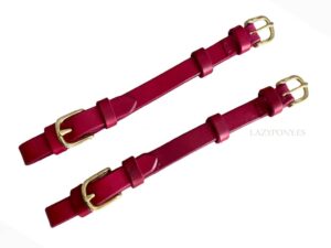 Leather cheekpieces Lazypony, handmade cheek pieces