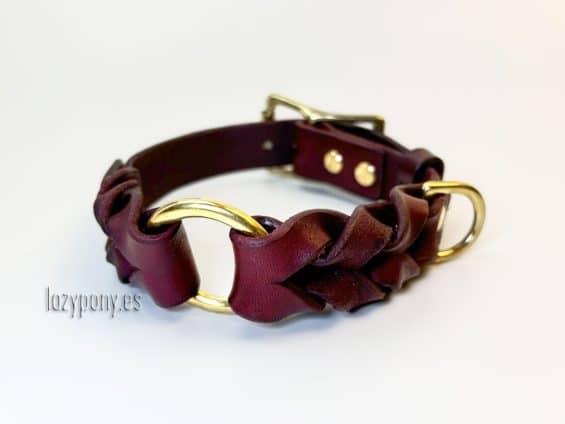 braided dog collar Lazypony