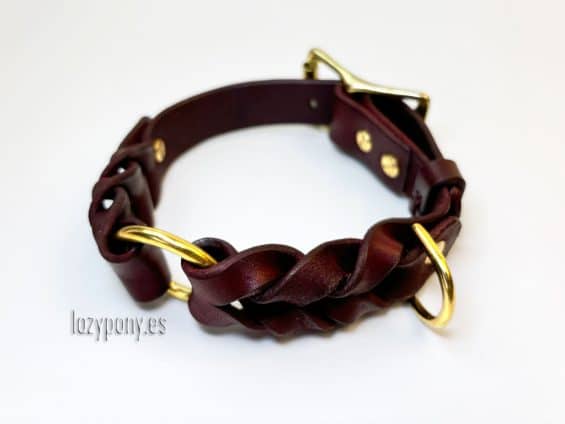 braided dog collar Lazypony