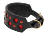 Gothic Sighthound Leather Collar Lazypony