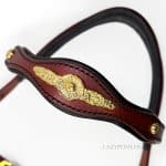 personalized leather baroque browband Lazypony