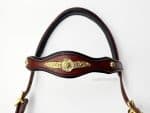 baroque leather horse browband