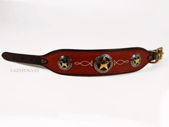 personalized leather cod collar Texas Lazypony