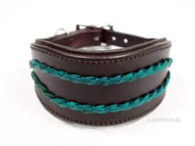 braided hound dog collar Lazypony