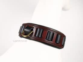 wide leather dog collar