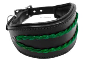 plaited leather greyhound collar Lazypony