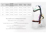Horse bridle size chart Lazypony