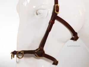 Leather cavesson with Baroque buckles Lazypony