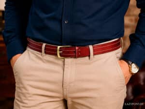 Personalized Belt with Brass Buckle & Custom Size Lazypony