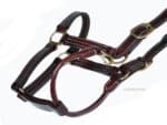 Triple Stitch Leather Halter Lazypony