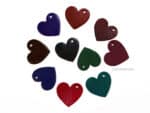 Leather Heart Patch Set, 10 Hearts for DIY