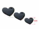 Leather Heart Patch for DIY, Keychains and Leathercraft