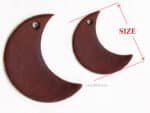 Leather Moon Patches for DIY, Keychains and Crafts