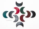 Leather Moon Patches Keychains