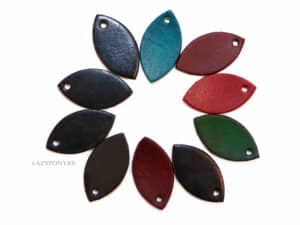 Leaf Leather Tags Lazypony