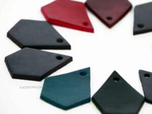 Set of 10 Pentagon Patches for Crafts and Dog Collars