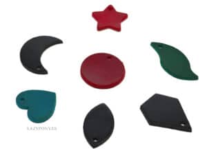 Mixed Leather Tags Lazypony, Set of 10 Leather Patches for Crafts